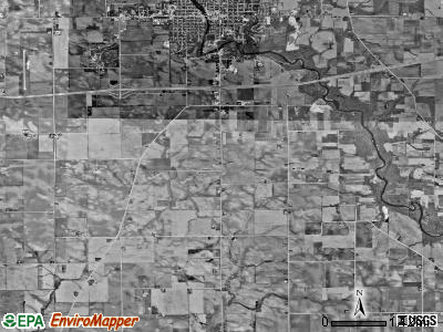 Sumner township, Iowa satellite photo by USGS