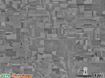Clinton township, Iowa satellite photo by USGS