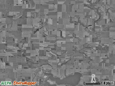 Wall Lake township, Iowa satellite photo by USGS