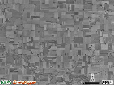 Coon Valley township, Iowa satellite photo by USGS