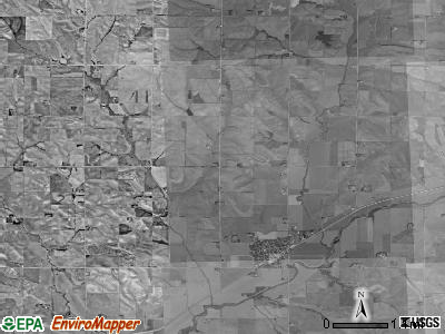 Maple township, Iowa satellite photo by USGS