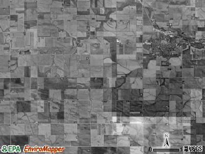 Palermo township, Iowa satellite photo by USGS