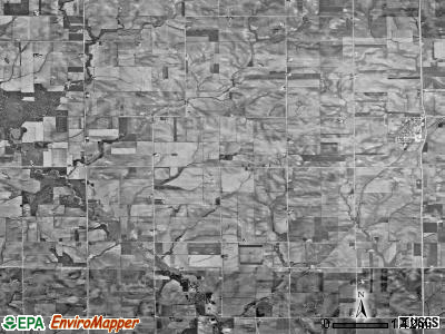 Adams township, Iowa satellite photo by USGS