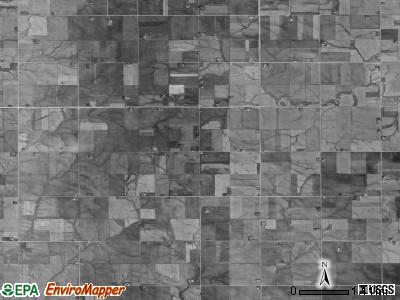 Melrose township, Iowa satellite photo by USGS