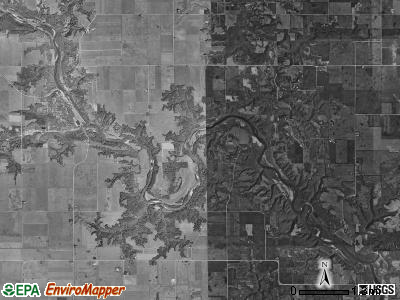 Webster township, Iowa satellite photo by USGS