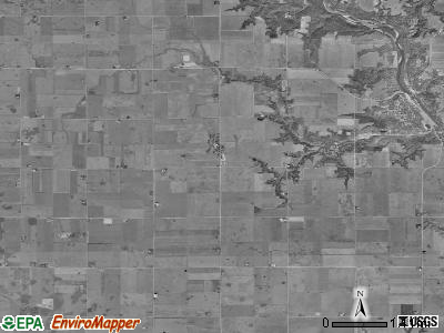 Burnside township, Iowa satellite photo by USGS