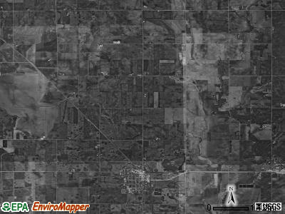 Lyon township, Iowa satellite photo by USGS