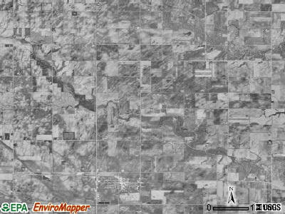 Tipton township, Iowa satellite photo by USGS