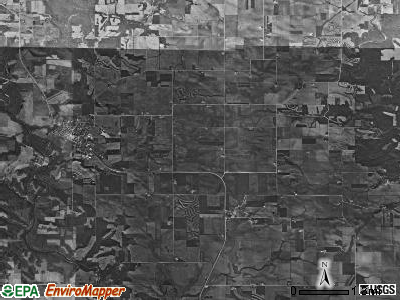 South Fork township, Iowa satellite photo by USGS