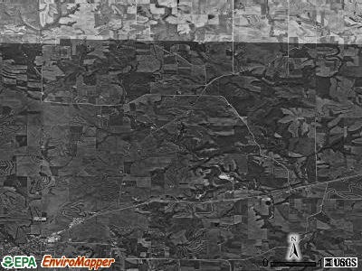 Whitewater township, Iowa satellite photo by USGS