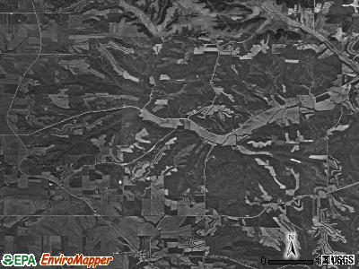 Prairie Springs township, Iowa satellite photo by USGS