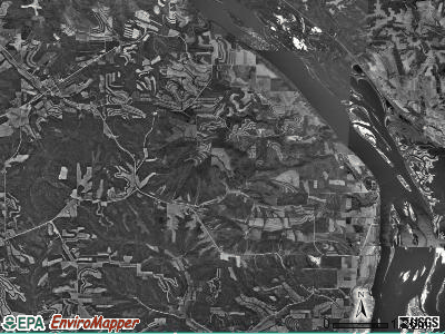 Tete Des Morts township, Iowa satellite photo by USGS