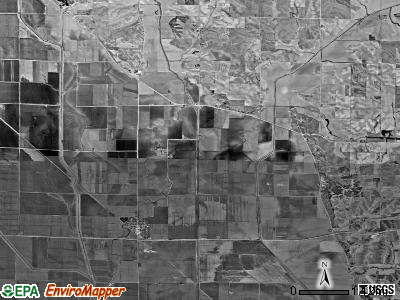 Willow township, Iowa satellite photo by USGS