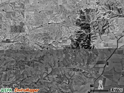 Little Sioux township, Iowa satellite photo by USGS