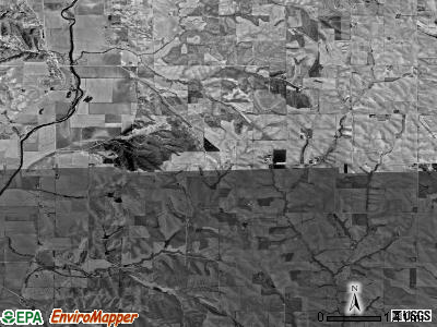 Oto township, Iowa satellite photo by USGS