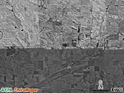 Liston township, Iowa satellite photo by USGS