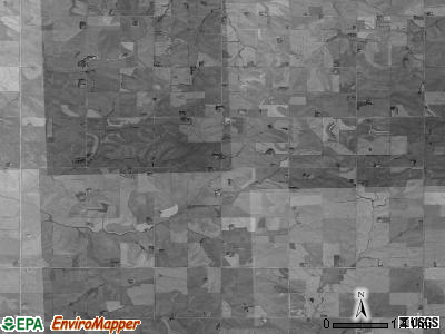 Hayes township, Iowa satellite photo by USGS