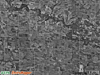 Spring Grove township, Iowa satellite photo by USGS