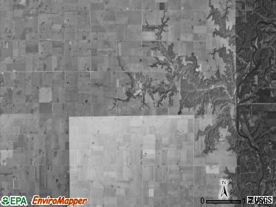 Dayton township, Iowa satellite photo by USGS