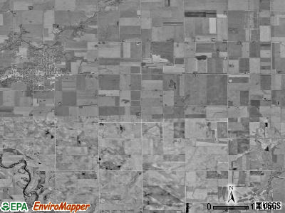 Calhoun township, Iowa satellite photo by USGS