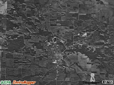 Lovell township, Iowa satellite photo by USGS