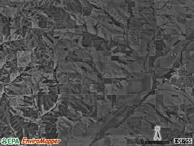 Maple township, Iowa satellite photo by USGS