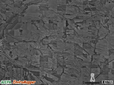 Cooper township, Iowa satellite photo by USGS