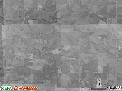 Morgan township, Iowa satellite photo by USGS