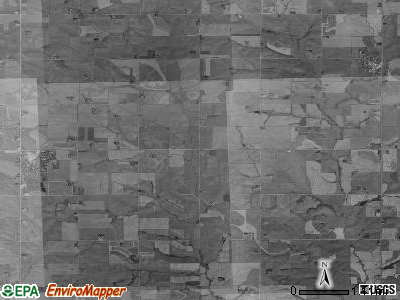 Otter Creek township, Iowa satellite photo by USGS