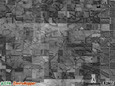 Clark township, Iowa satellite photo by USGS