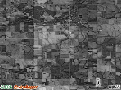 Perry township, Iowa satellite photo by USGS