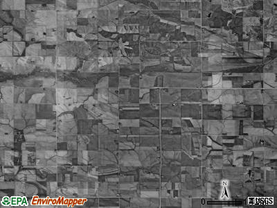 Crystal township, Iowa satellite photo by USGS