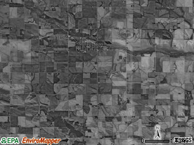Spring Creek township, Iowa satellite photo by USGS