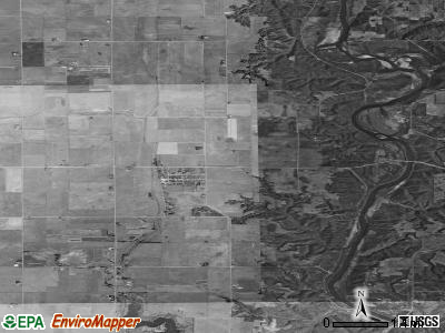 Pilot Mound township, Iowa satellite photo by USGS