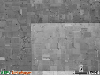 Paton township, Iowa satellite photo by USGS