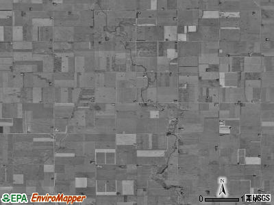 Dawson township, Iowa satellite photo by USGS