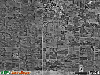 Maine township, Iowa satellite photo by USGS