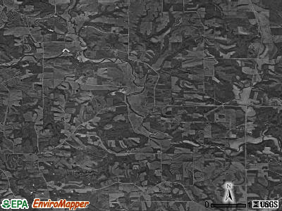 Farmers Creek township, Iowa satellite photo by USGS