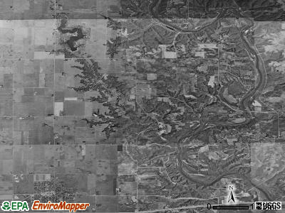Yell township, Iowa satellite photo by USGS