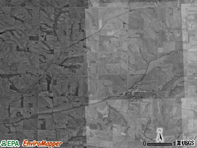 Charter Oak township, Iowa satellite photo by USGS