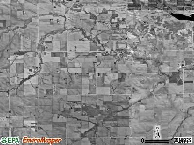 Canton township, Iowa satellite photo by USGS