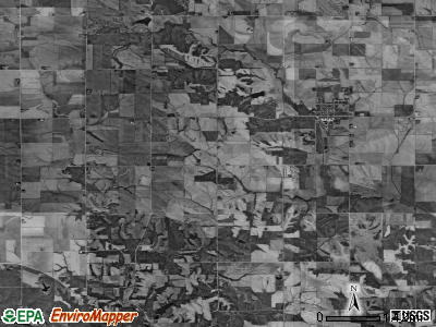 Carlton township, Iowa satellite photo by USGS