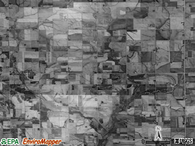 Oneida township, Iowa satellite photo by USGS