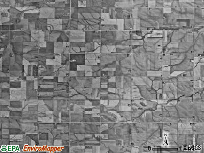Eden township, Iowa satellite photo by USGS