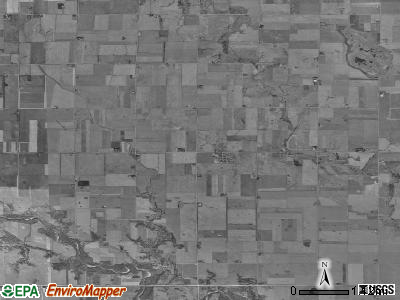 Bristol township, Iowa satellite photo by USGS
