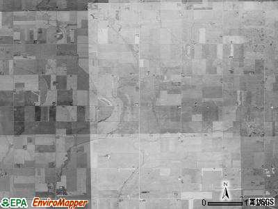 Amaqua township, Iowa satellite photo by USGS