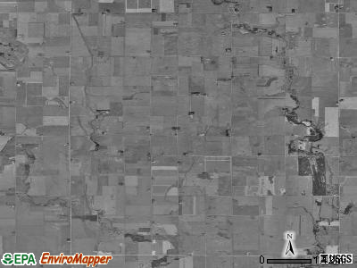 Hardin township, Iowa satellite photo by USGS