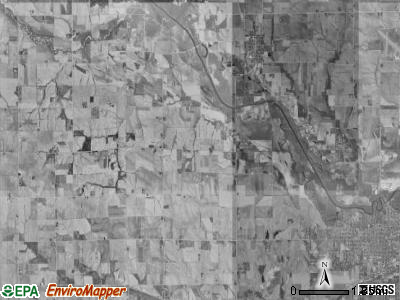 Marietta township, Iowa satellite photo by USGS