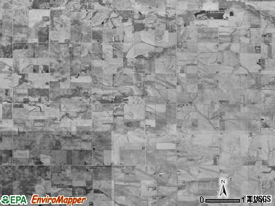 Minerva township, Iowa satellite photo by USGS