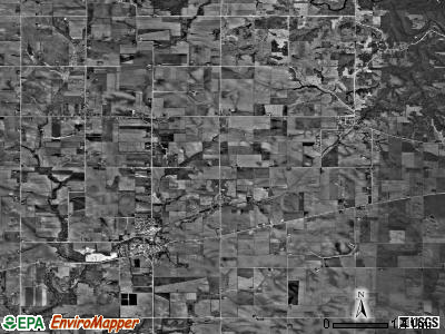 Brown township, Iowa satellite photo by USGS